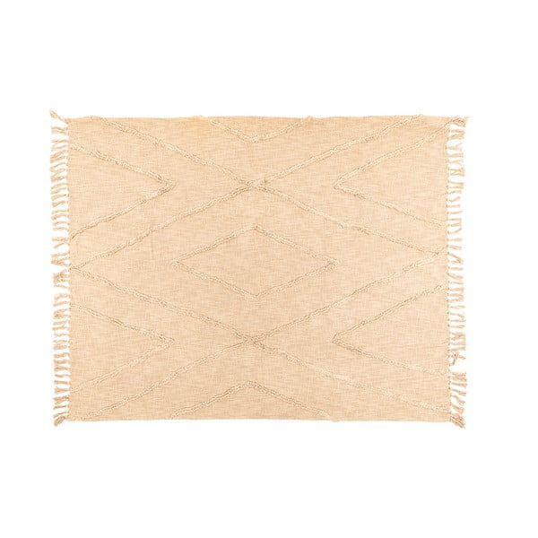 Béžový bavlněný přehoz na dvoulůžko 250x260 cm Sahara - Tiseco Home Studio-image-1