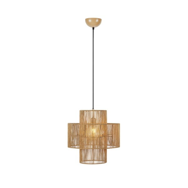 Závěsné svítidlo v přírodní barvě se stínidlem z juty ø 40 cm Soga – Markslöjd