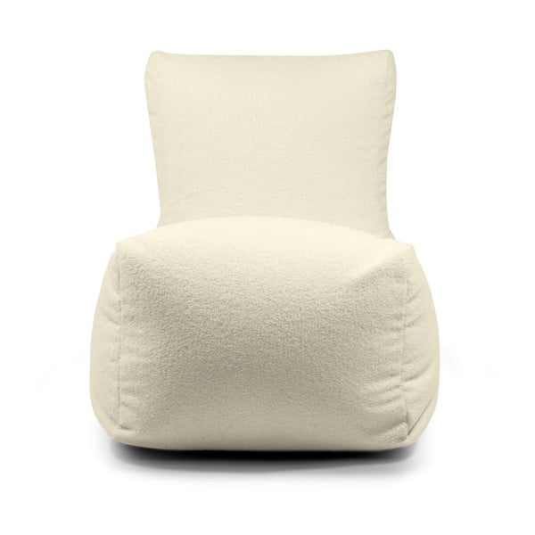 Světle šedý sedací vak z textilie bouclé Seat Lounge – SLOWDOWN-image-2