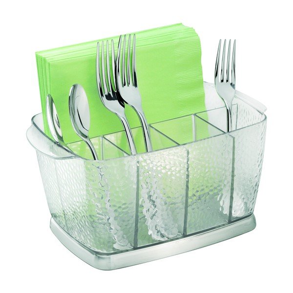 Průhledný box na příbory iDesign Rain, 15 x 23 cm-image-1