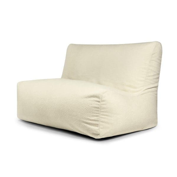 Krémový sedací vak z textilie bouclé Sofa Seat Lounge – SLOWDOWN