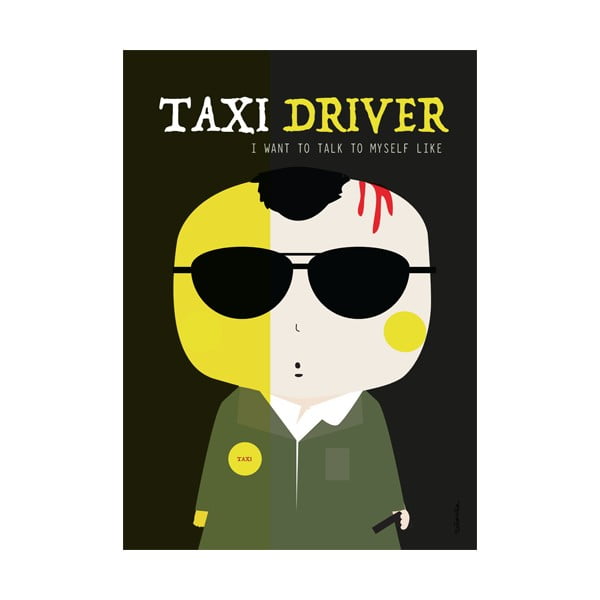 Plakát NiñaSilla Taxi Driver, 21 x 42 cm