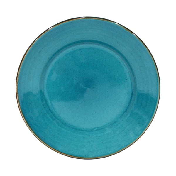 Modrý talíř z kameniny Casafina Sardegna, ⌀ 30 cm