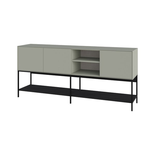 Zeleno-černá komoda 180x80x40 cm Amira – Marckeric