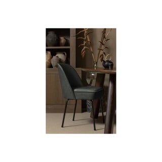 Tmavě zelené sametové jídelní židle v sadě 2 ks Vogue – BePureHome
