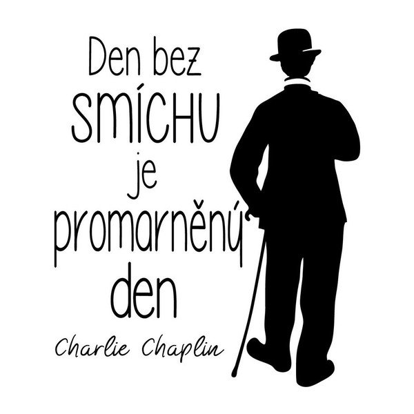Samolepka na zeď s citátem Ambiance Charlie Chaplin-image-1