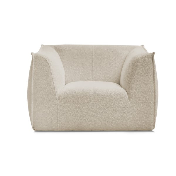 Béžové křeslo z textilie bouclé Giorgia – Bobochic Paris-image-3