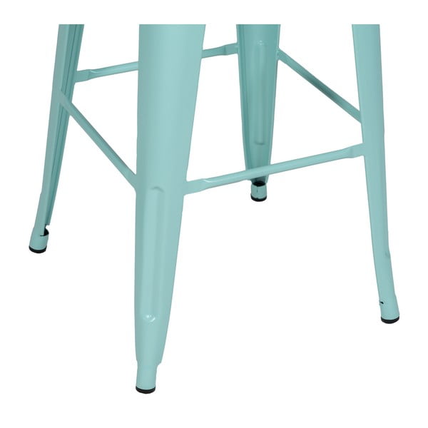 Tyrkysové kovové barové stoličky v sadě 2 ks (výška sedáku 76,5 cm) – Ixia-image-2