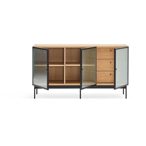 Vitrína v dekoru dubu 140x78 cm Blur - Teulat-image-2