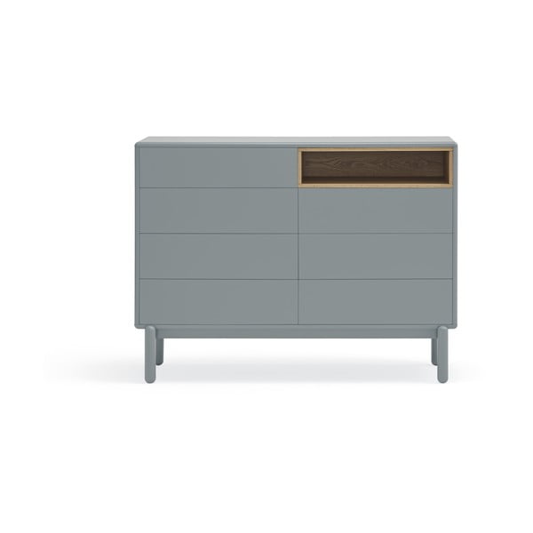 Modro-šedá nízká komoda 120x90 cm Corvo – Teulat
