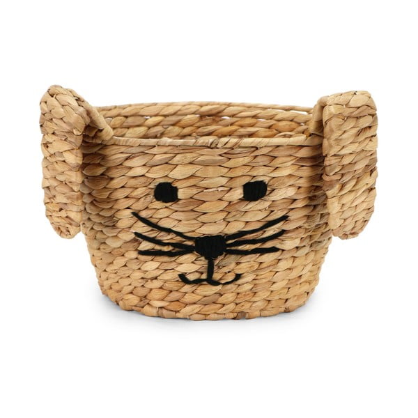Dětský koš na hračky z vodního hyacintu v přírodní barvě ø 35x26 cm Rabbit – Compactor