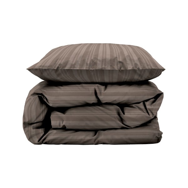 Damaškové povlečení taupe na jednolůžko/prodloužené 140x220 cm Noble – Södahl-image-2