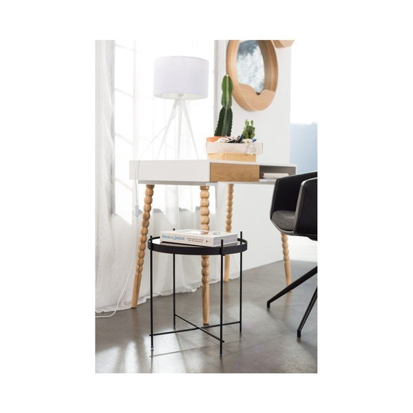 Černý odkládací stolek Zuiver Cupid, ⌀ 43 cm-image-1