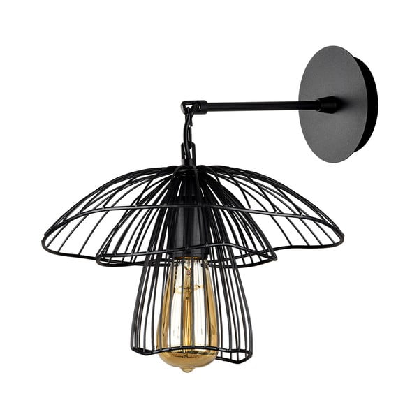 Černé nástěnné svítidlo Squid Lighting Root, výška 36 cm-image-3
