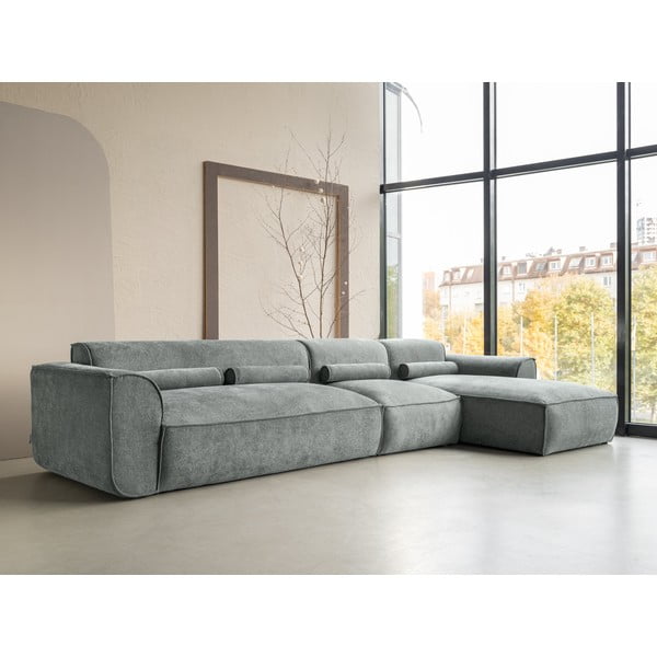 Světle zelená rohová pohovka (pravý roh) Flex Felix – Miuform-image-3