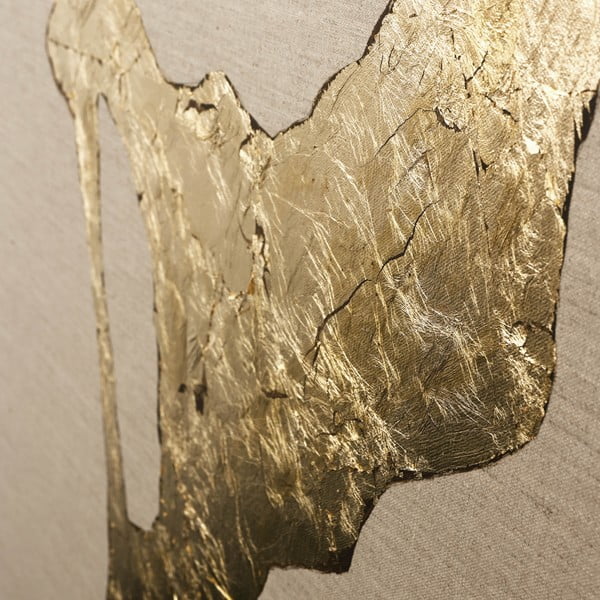 Ručně malovaný obraz 90x120 cm Wild Horizon Gold – Malerifabrikken-image-2