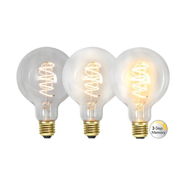 Teplá LED stmívatelná filamentová žárovka E27, 4 W Spiral Filament – Star Trading-image-4