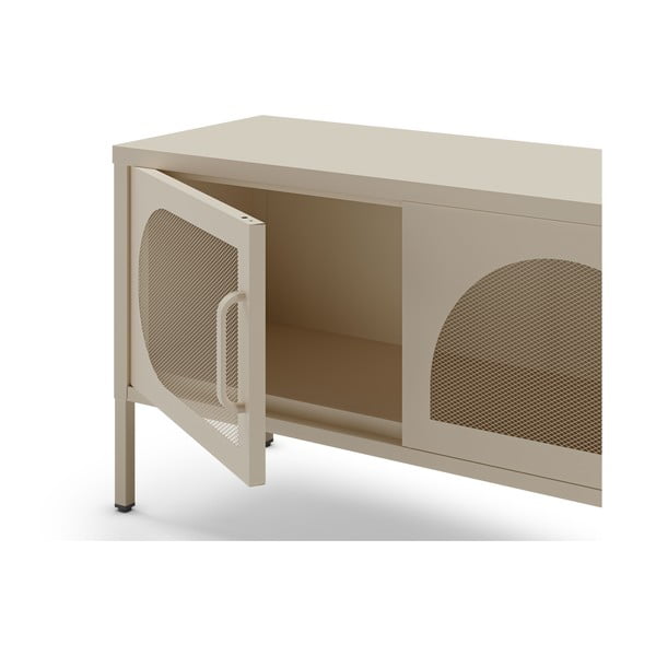 Krémový TV stolek 180x50 cm Tayra – Marckeric-image-4