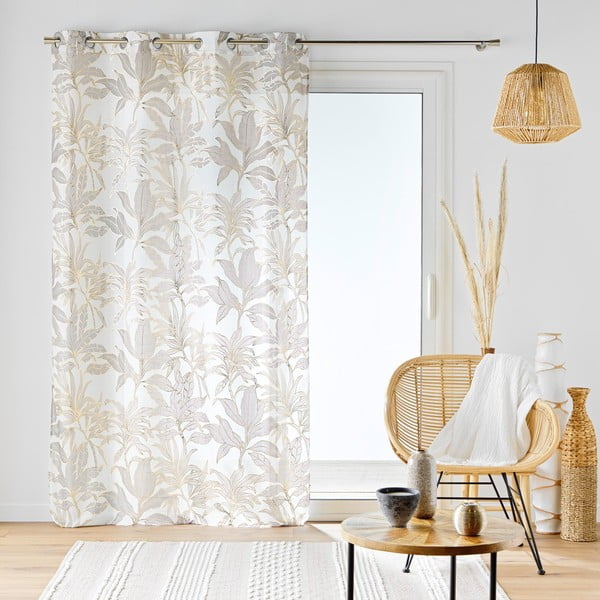 Záclona v béžové a zlaté barvě 135x240 cm Vayana – douceur d'intérieur-image-4