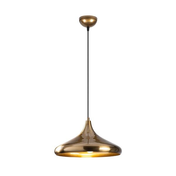 Závěsné svítidlo ve zlaté barvě s kovovým stínidlem ø 35 cm Nile – Opviq lights-image-2