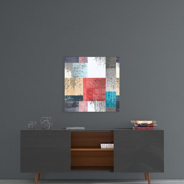 Skleněný obraz Insigne Patchwork, 40 x 40 cm-image-1