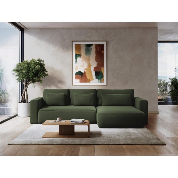 Modrá rozkládací/s úložným prostorem rohová pohovka (pravý roh/s lenoškou) Kapua – Makamii-image-1