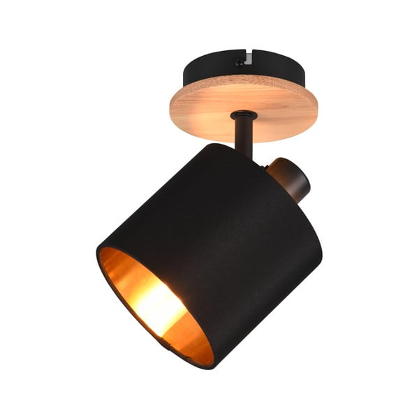 Bodové svítidlo v černo-přírodní barvě ø 12 cm Tommy – Reality-image-3