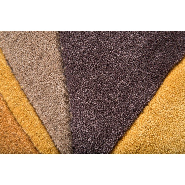 Žlutý koberec Flair Rugs Splinter, ⌀ 135 cm-image-1