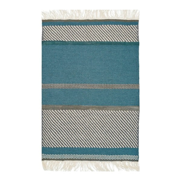 Ručně tkaný koberec Linie Design Unito Blue, 200 x 300 cm
