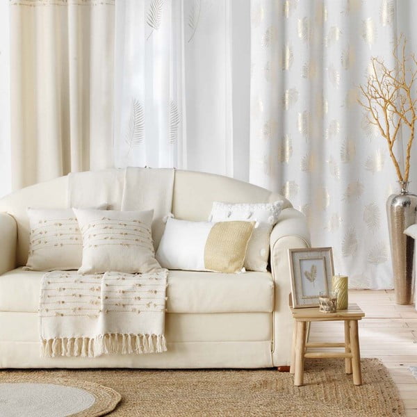 Béžový bavlněný závěs 140x240 cm Golden Sunset – douceur d'intérieur-image-4