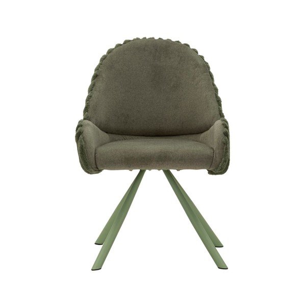 Zelená čalouněná jídelní křesla v sadě 2 ks s područkami Stockholm – Mauro Ferretti-image-2