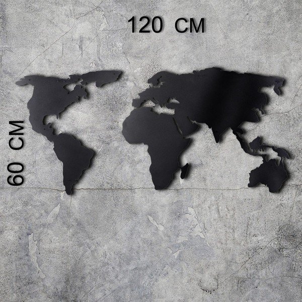 Nástěnná mapa 120x60 cm Silhouette – Bystag-image-3