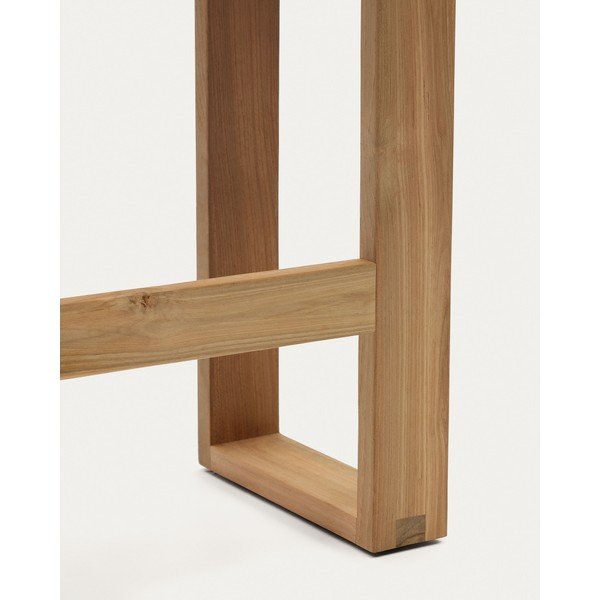 Dřevěná zahradní lavice v přírodní barvě Canadell – Kave Home-image-3