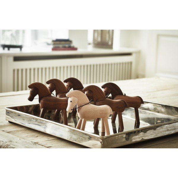 Soška z masivního bukového dřeva Kay Bojesen Denmark Horse-image-1