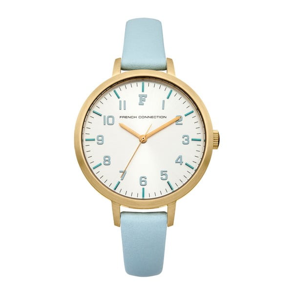 Světle modré dámské hodinky French Connection Olympe
