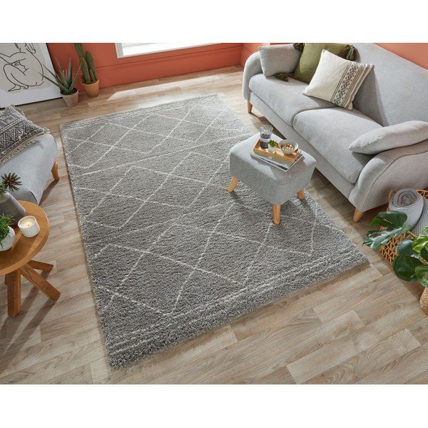 Šedý koberec Flair Rugs Kush, 200 x 290 cm-image-3