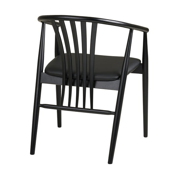 Černá jídelní židle s područkami z bukového dřeva Agustin – House Nordic-image-4