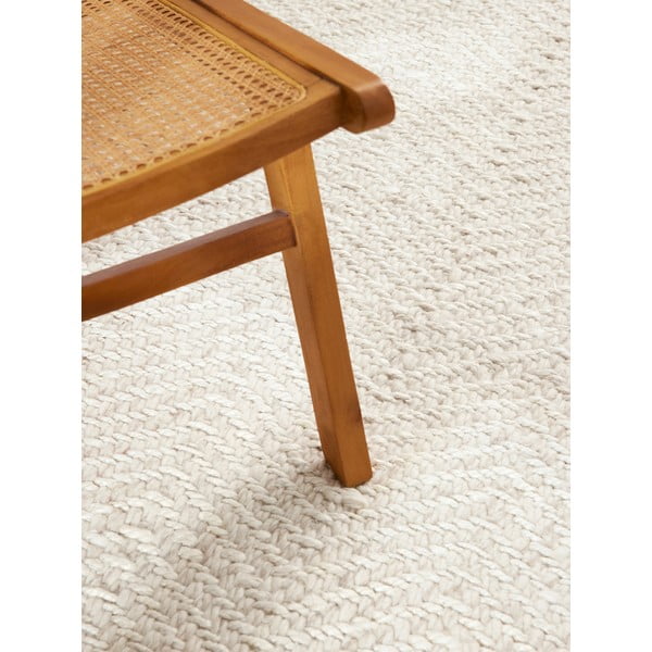 Krémový/slonovinový ručně tkaný běhoun s příměsí vlny 80x200 cm Majoli – Elle Decoration-image-4