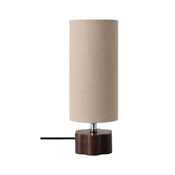 Hnědá/béžová lněná stolní lampa (výška 33,5 cm) Joline – Ellos Home