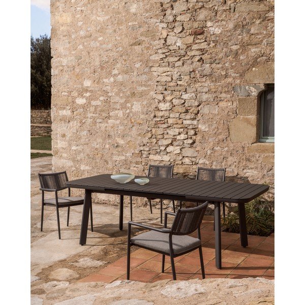 Kovový zahradní jídelní stůl 100x220 cm Izola – Kave Home-image-2