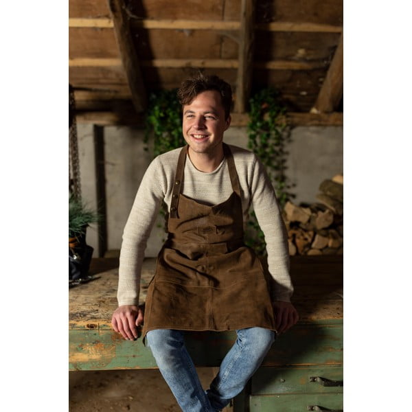 Kožená venkovní zástěra Esschert Design Barbecue-image-1