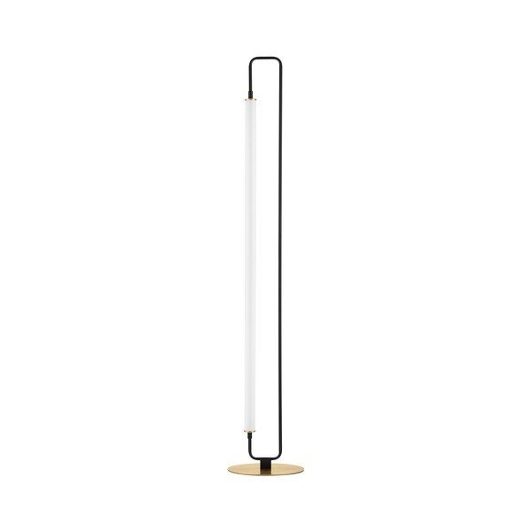 Bílá/matně černá kovová LED stojací lampa (výška 150 cm) Wetro – Nova Luce