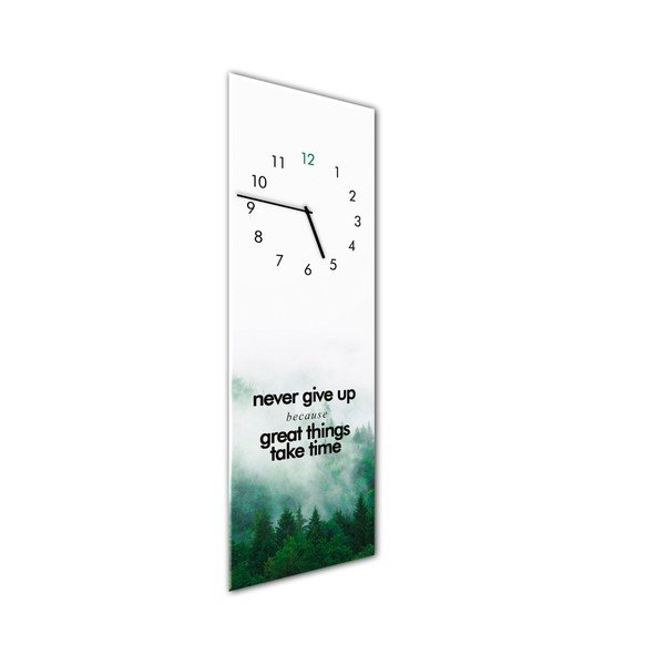 Nástěnné hodiny Styler Glassclock Great Things, 20 x 60 cm-image-1