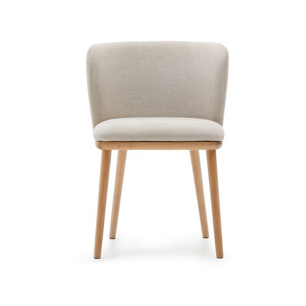 Béžové čalouněné jídelní křeslo Ciselia – Kave Home-image-3