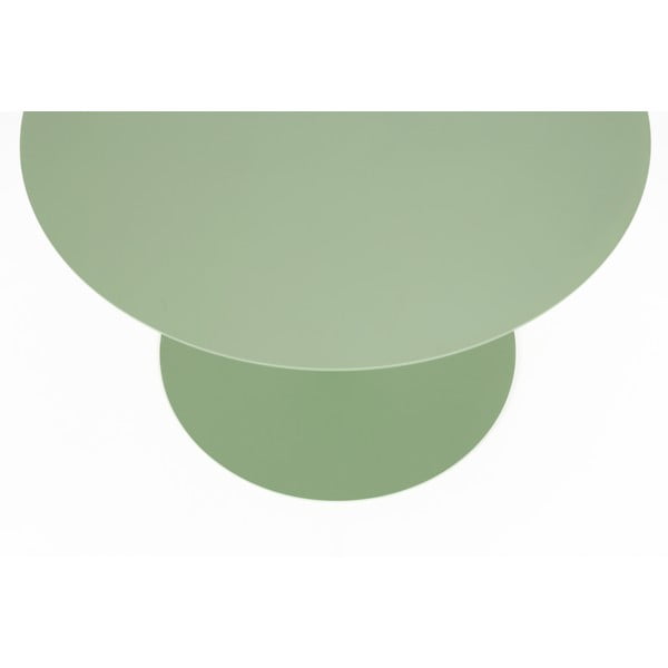 Šalvějově zelený ocelový kulatý konferenční stolek ø 60 cm Snow – Zuiver-image-2