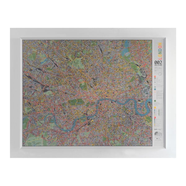 Mapa Londýna The Future Mapping Company Street map, 130 x 100 cm