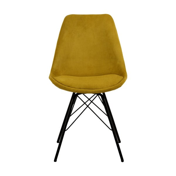 Žlutá jídelní židle Eris - Actona-image-2