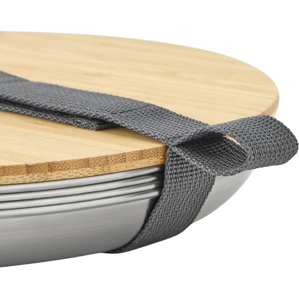 Nerezové talíře v sadě 4 ks ve stříbrné barvě ø 25,5 cm – Black + Blum-image-4