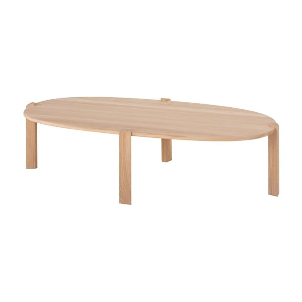 Konferenční stolek z dubového dřeva v přírodní barvě 80x150 cm Kulin – Gazzda