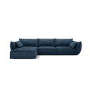 Tmavě modrá rohová pohovka (levý roh) Vanda – Mazzini Sofas